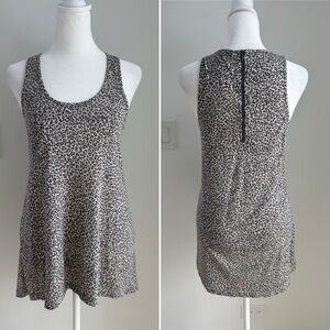 Theory Leopard 100% Modal Sleeveless Top Stretchy Size Petite Small